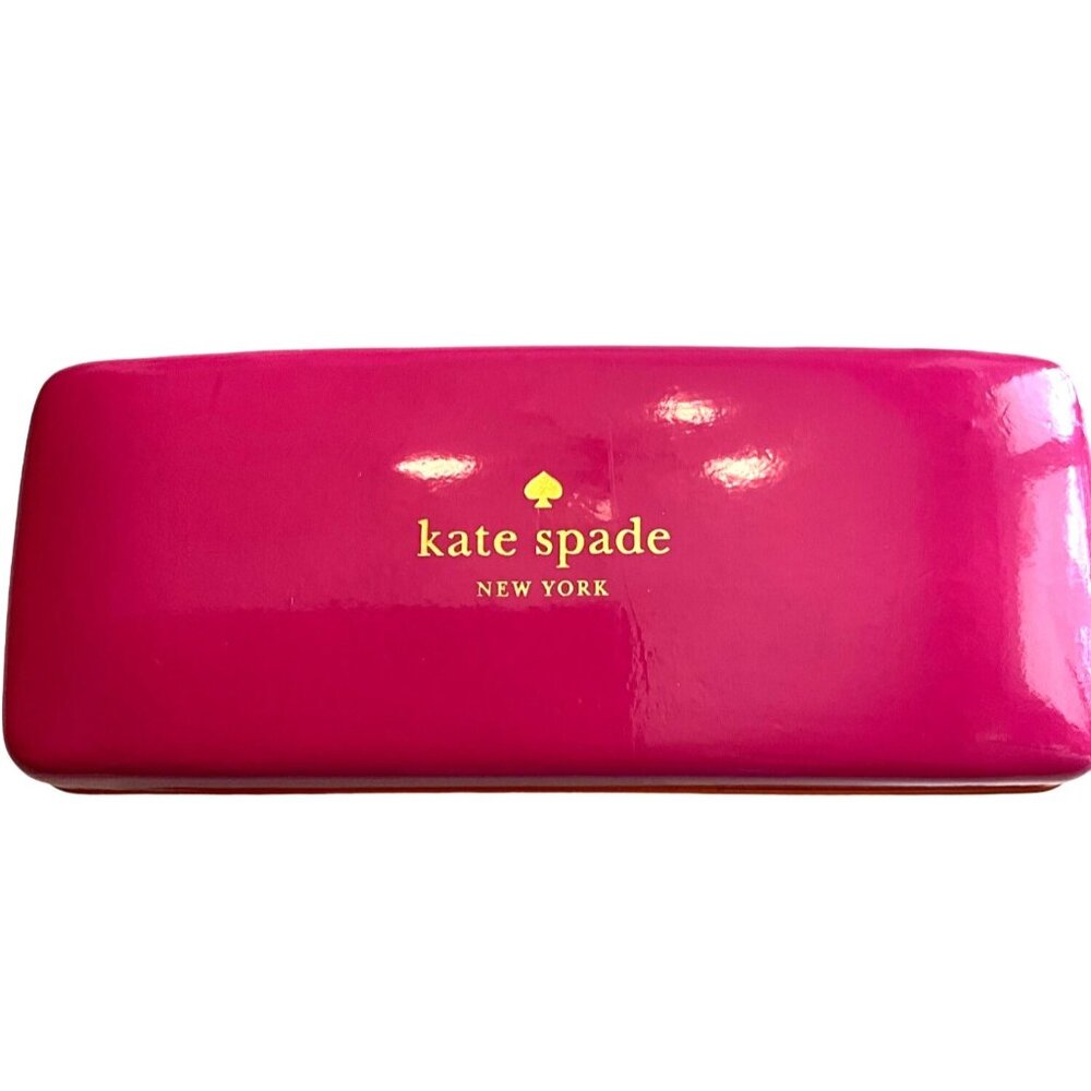 Kate Spade New York Pink/Orange Eyeglass Case‎ With Cloth Case Only